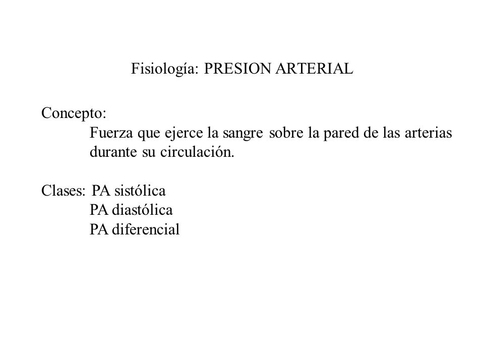 Causas de regulación de la presión arterial